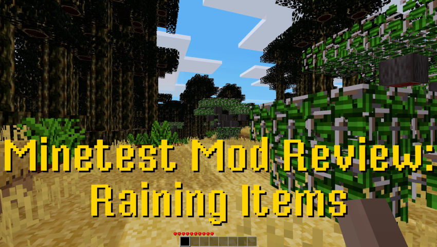 Minetest Mod Review Raining Items Framatube