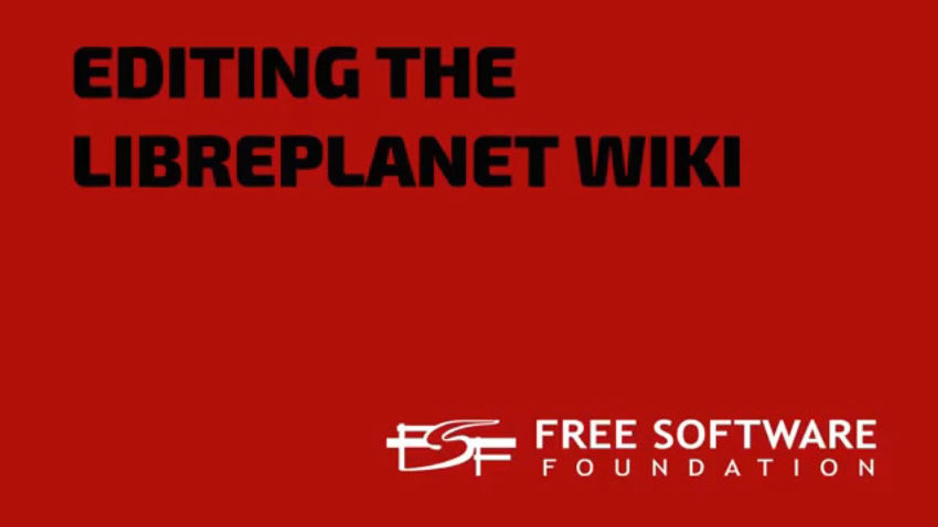 Editing the LibrePlanet wiki