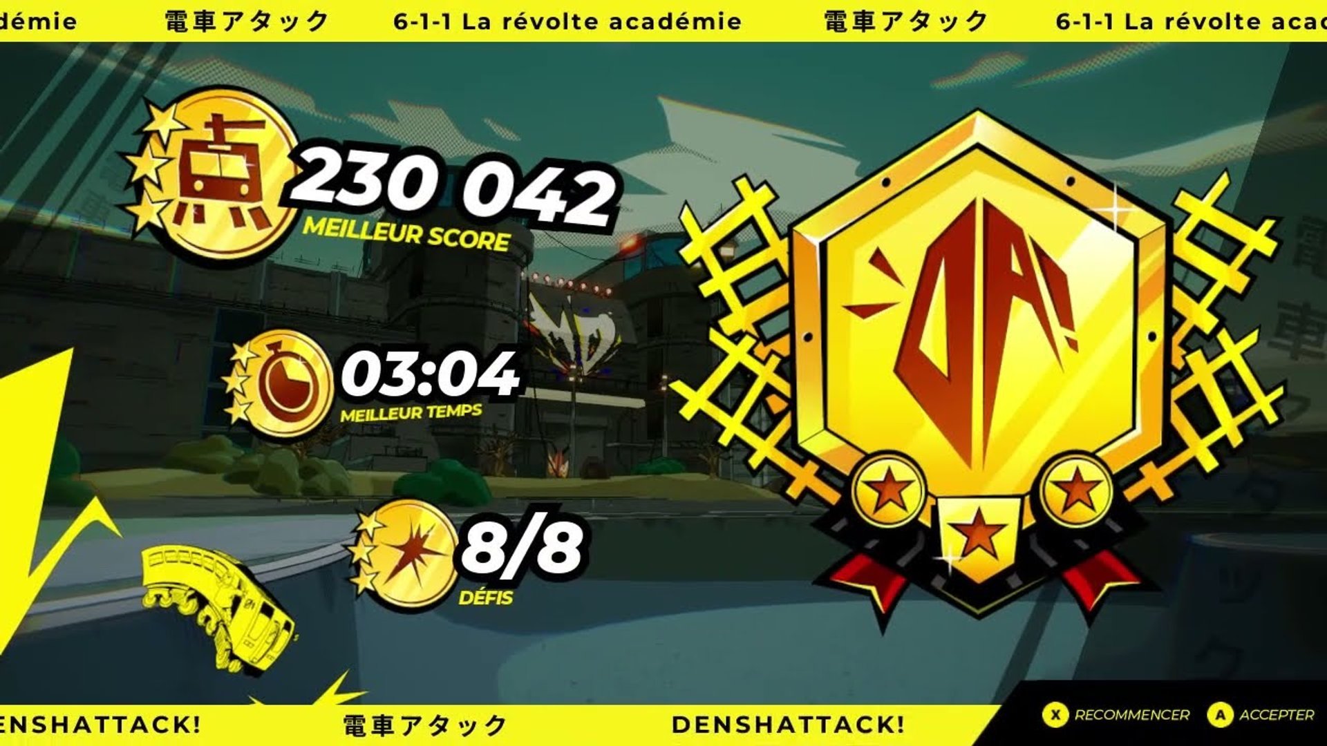 Denshattack! 6-1-1 Speedrun : 3m04s IGT