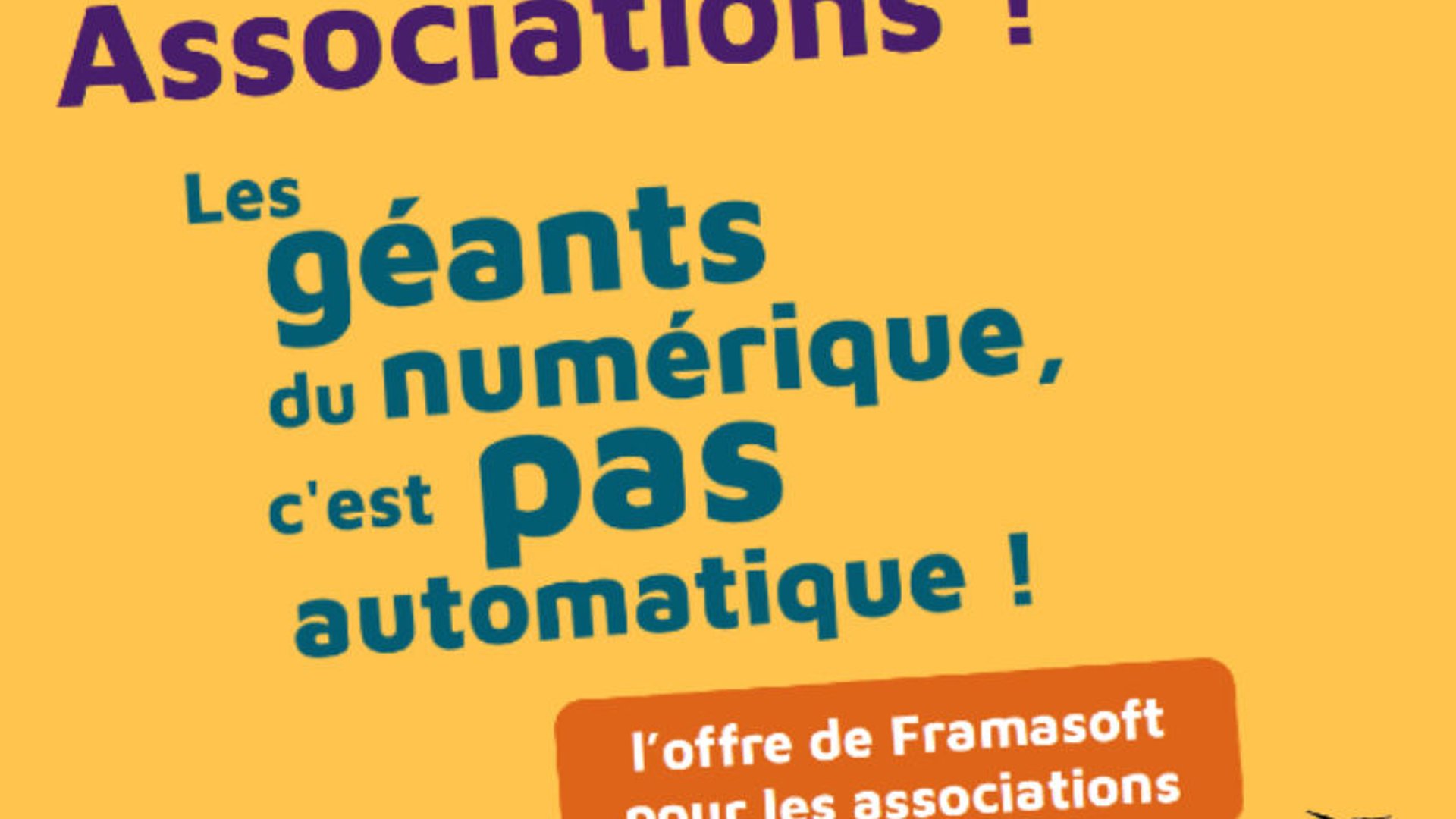 Associations, les géants du numérique, c'est pas automatique !