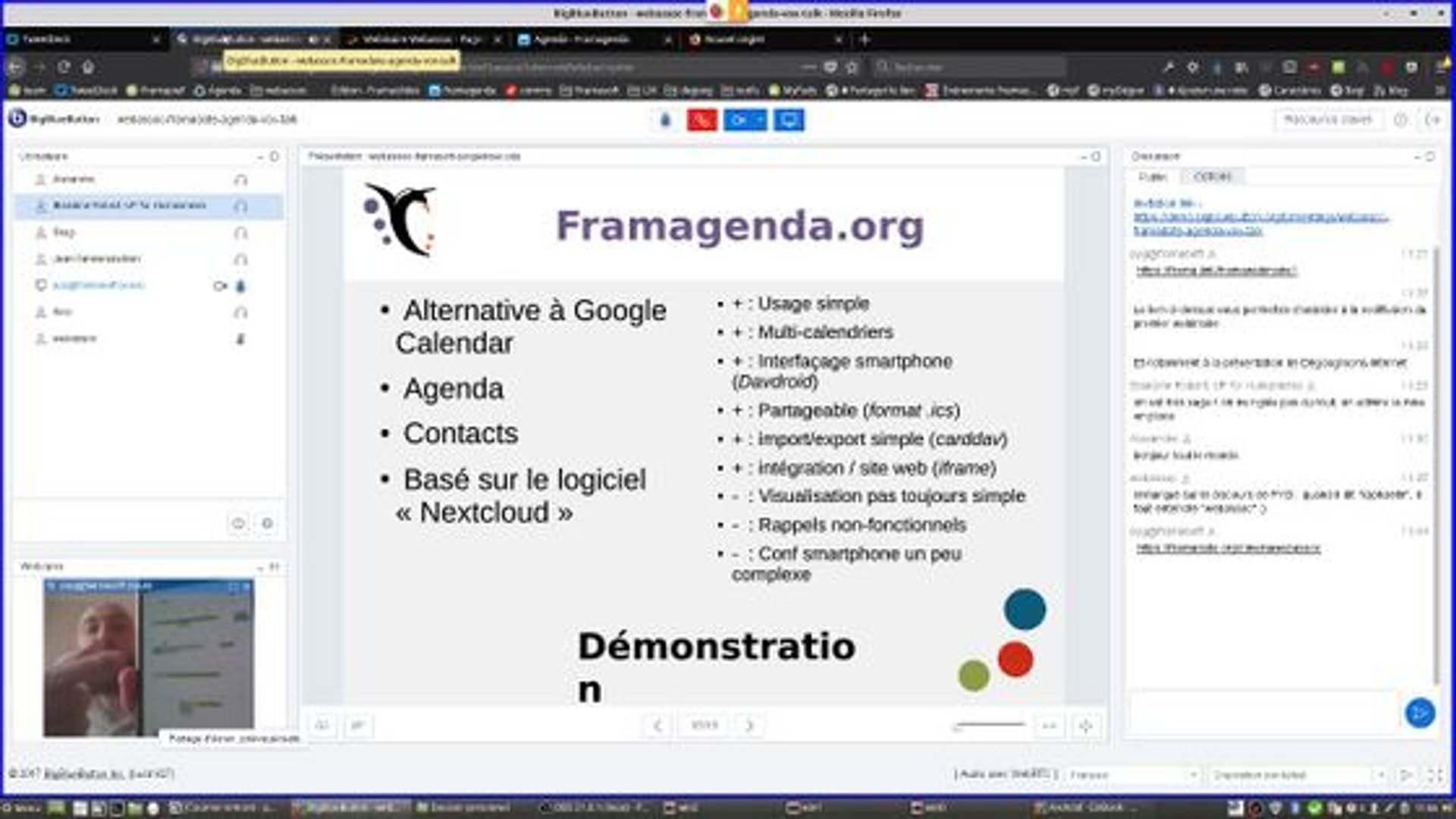Présentation de Framagenda