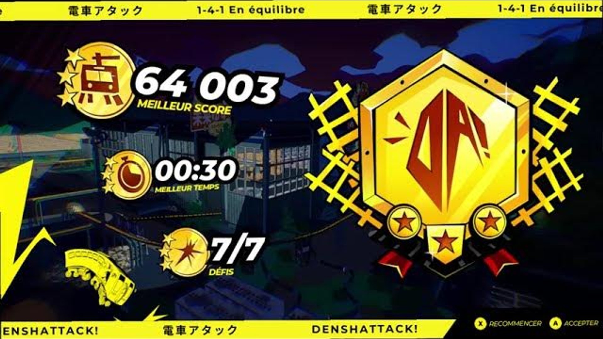Denshattack! 1-4-1 Speedrun : 30s IGT