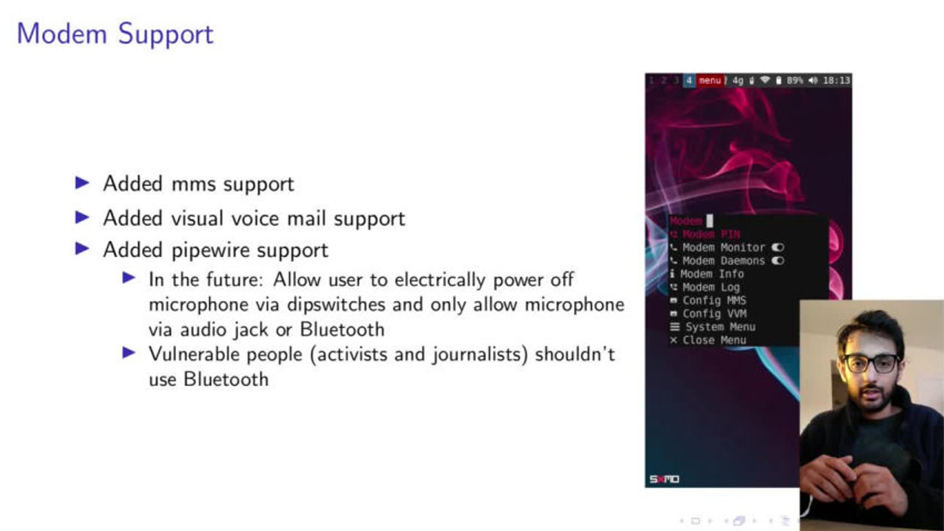 Sxmo: Freedom on mobile devices through simplicity and hackability