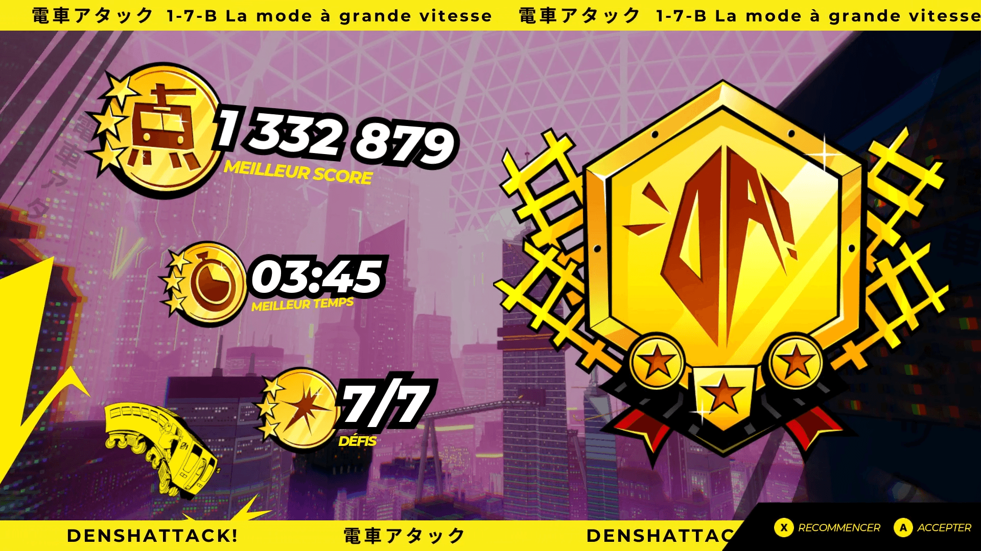 Denshattack! 1-7-B Speedrun : 3m45s IGT